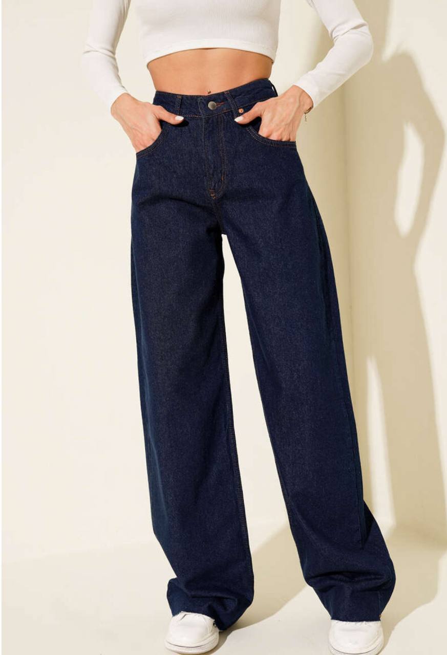 High Waisted Wide Leg Jean