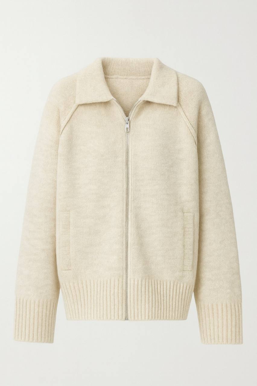 Soft Edge Zip Knit