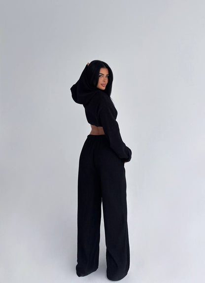 Black Dixie Hoodie and Top Set