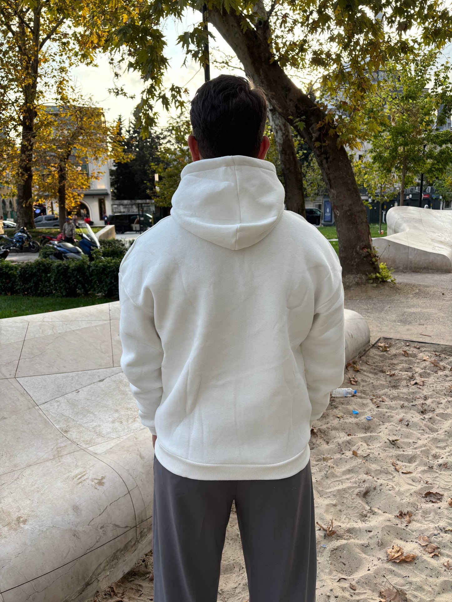 White ''Dreamer'' Oversize Hoodie