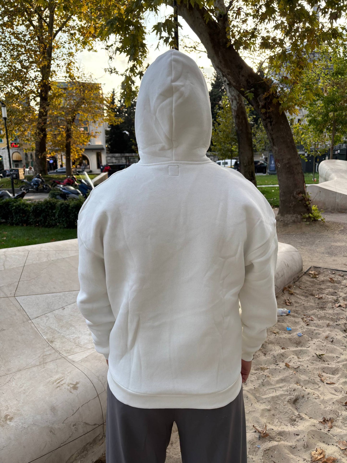 White ''Dreamer'' Oversize Hoodie