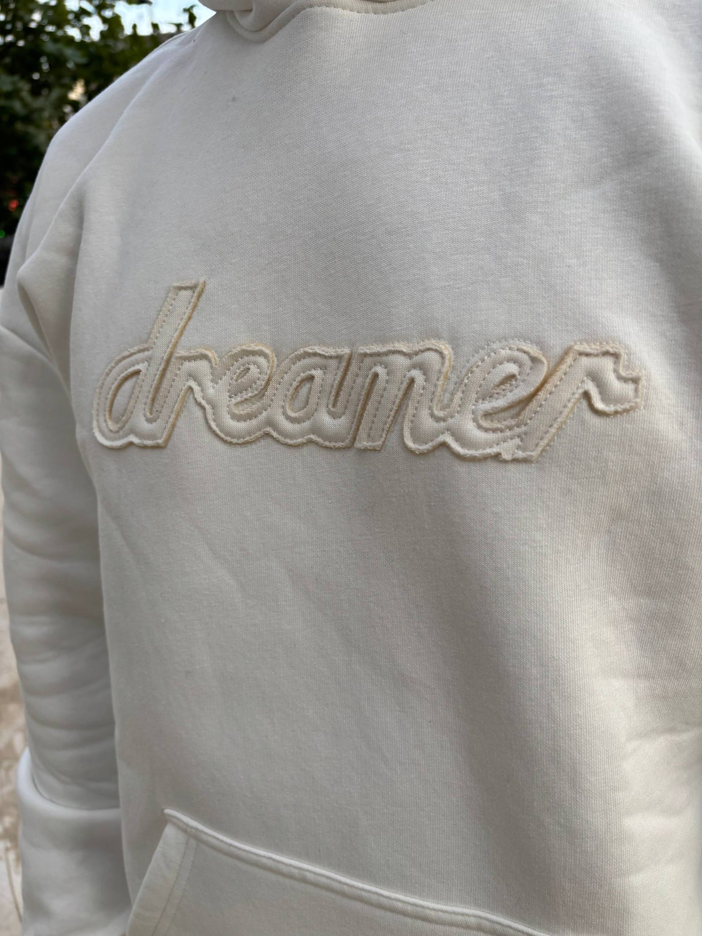 White ''Dreamer'' Oversize Hoodie