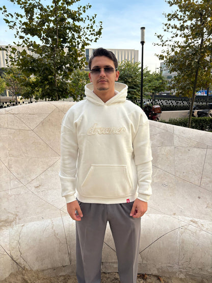 White ''Dreamer'' Oversize Hoodie