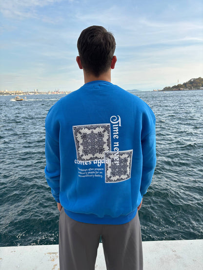 ''TNCA'' Carpet Printed Oversize Sweatshirt