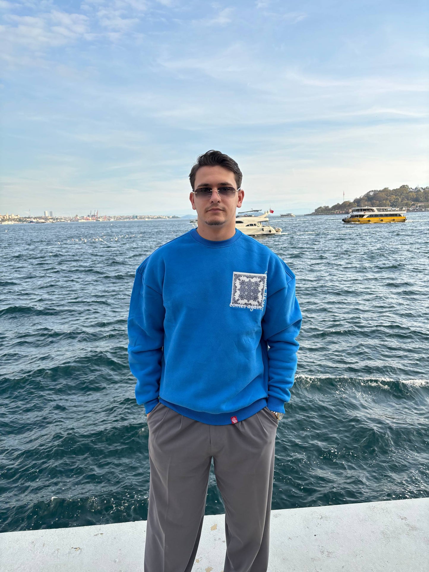 ''TNCA'' Carpet Printed Oversize Sweatshirt