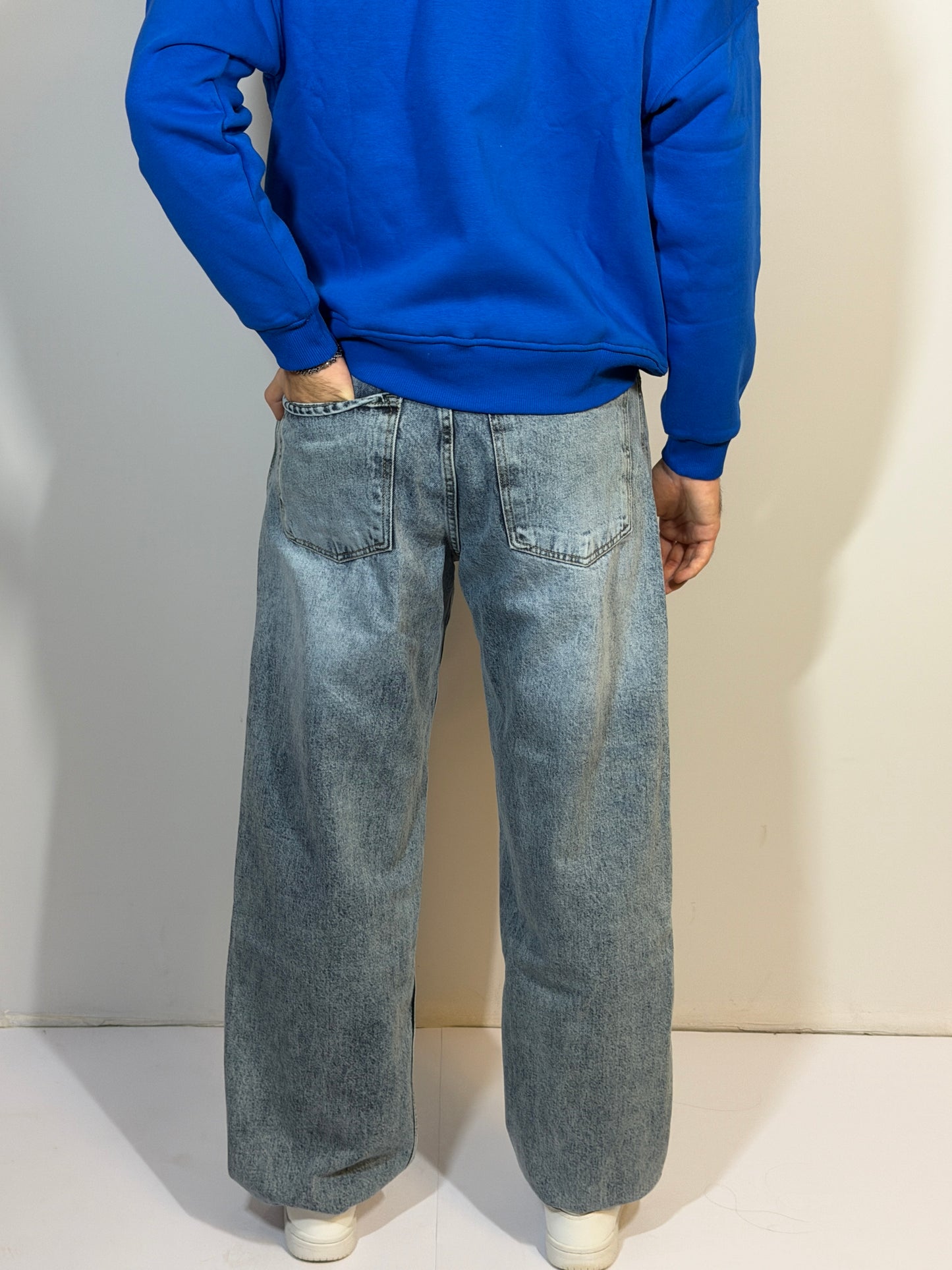 Light Blue Baggy Denim Jean