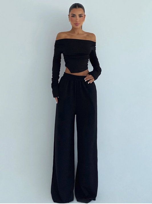 Black Chyler Tracksuit Set