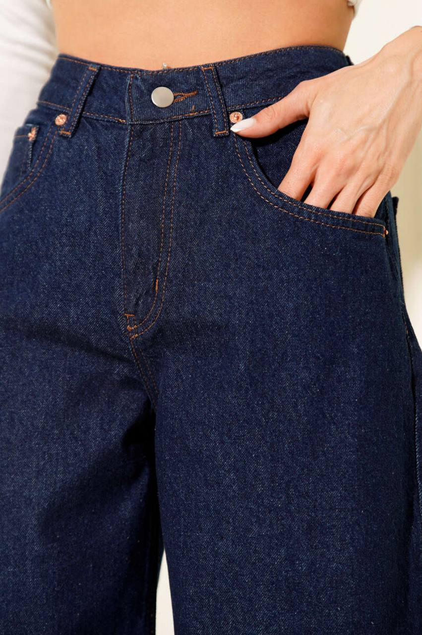High Waisted Wide Leg Jean